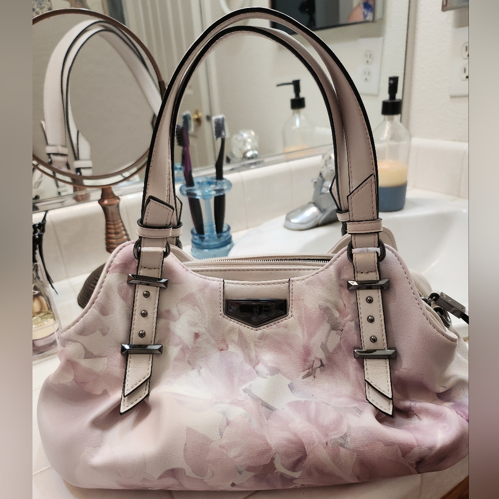 Simply Vera Vera Wang Pink Floral Satchel